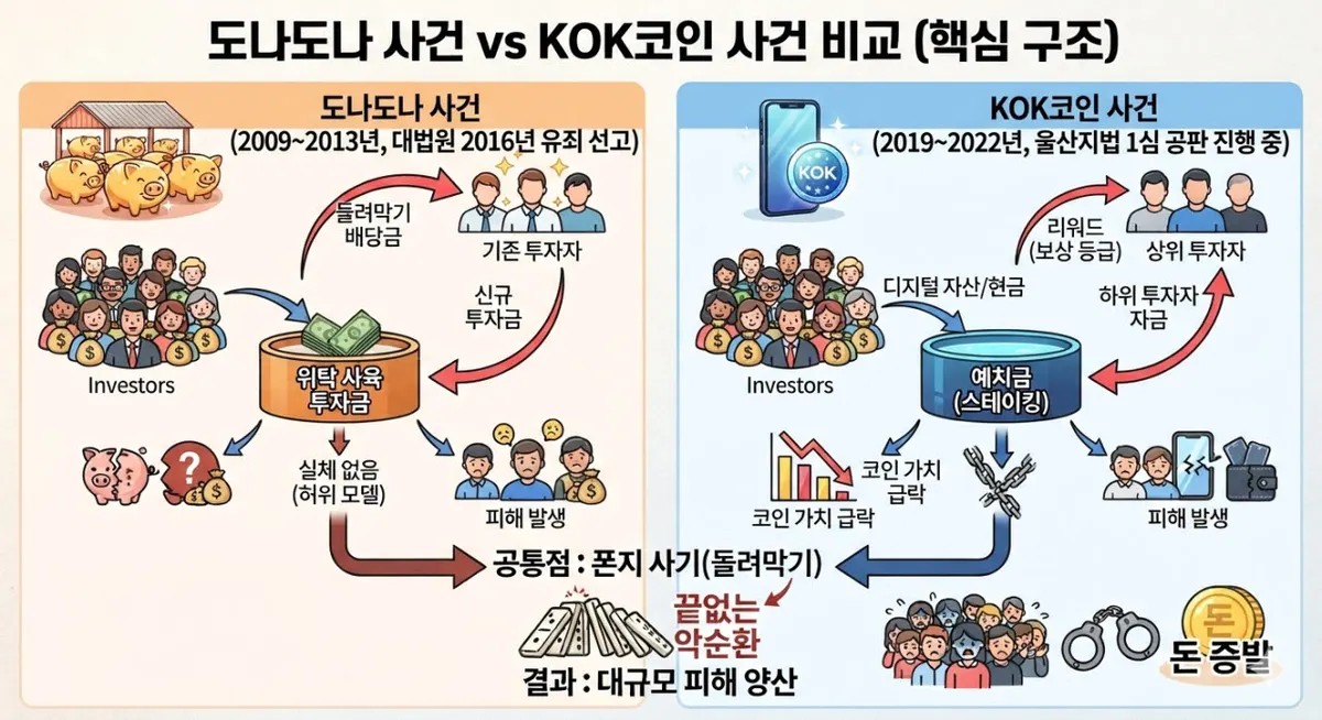 KOK 경고등과 도나도나