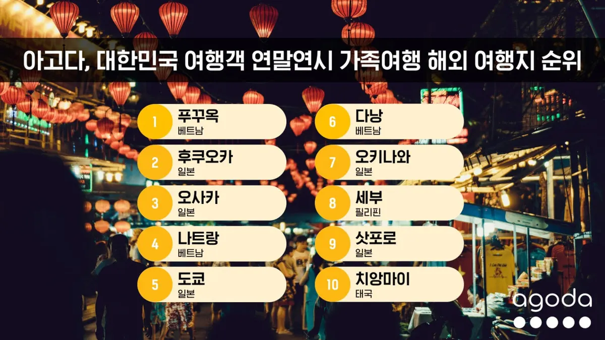 연말연시 가족 여행지 인기