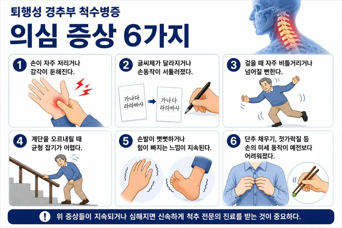 퇴행성 경추부 척수병증 주의보 발령