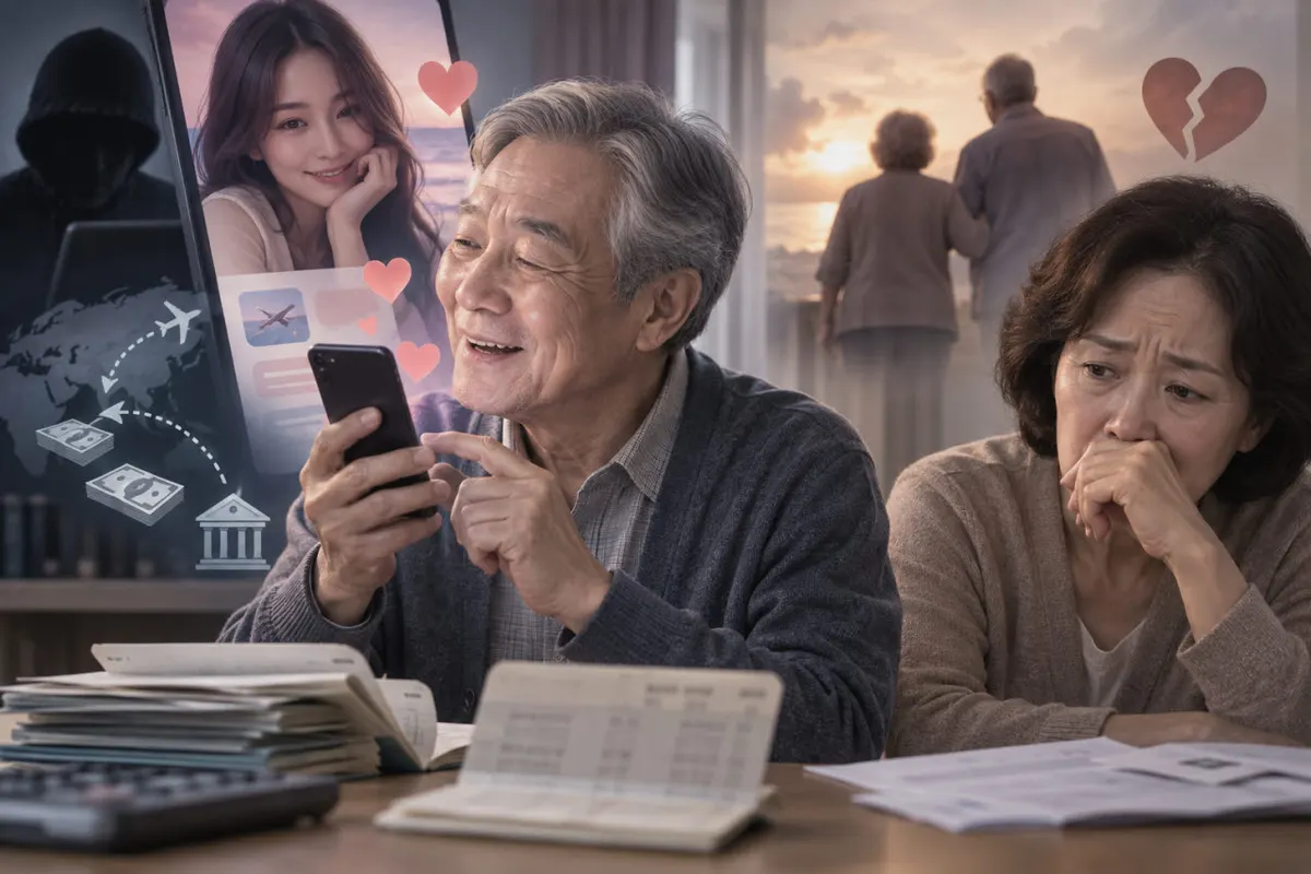 치매 남편, 로맨스 스캠에 재산 송금 중