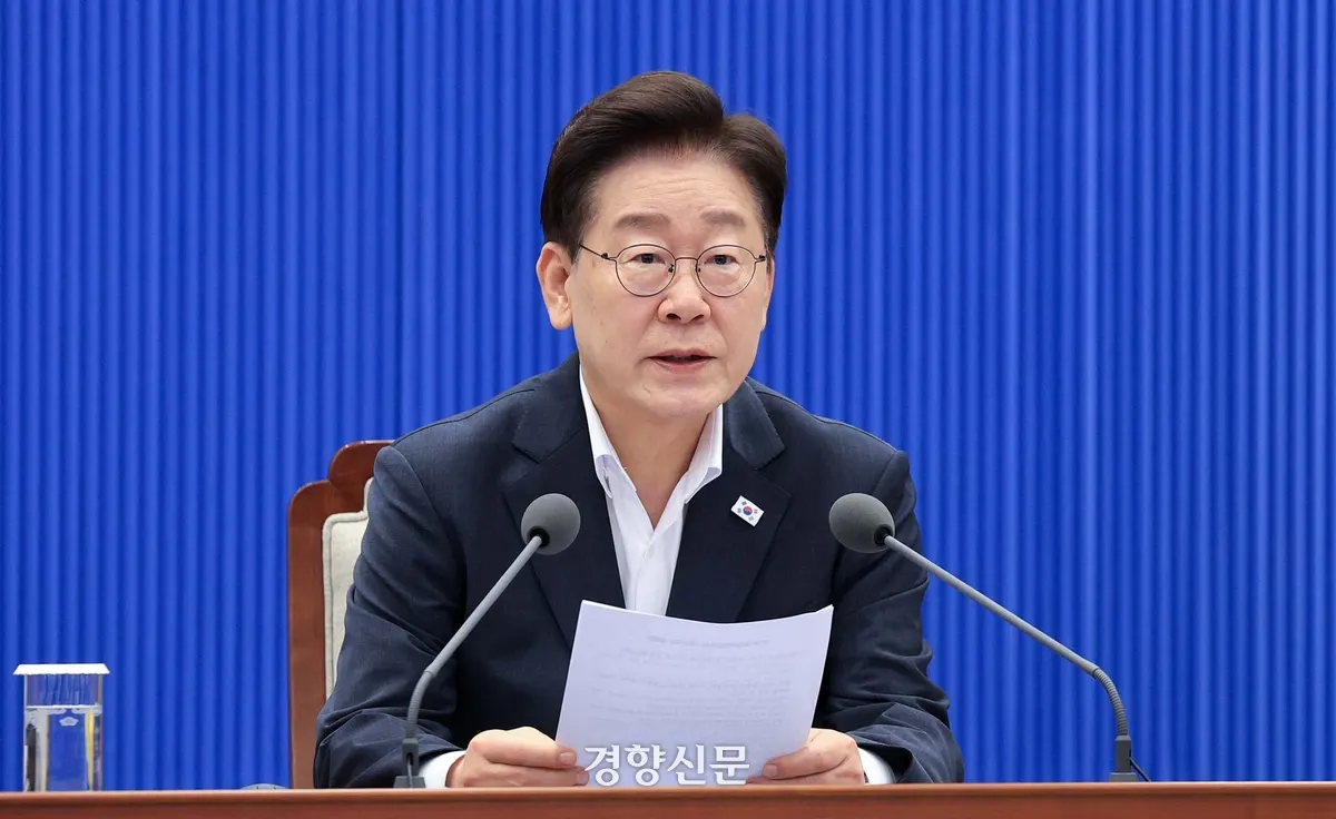 이재명 대통령, 거제·통영 특별재난지역 선포