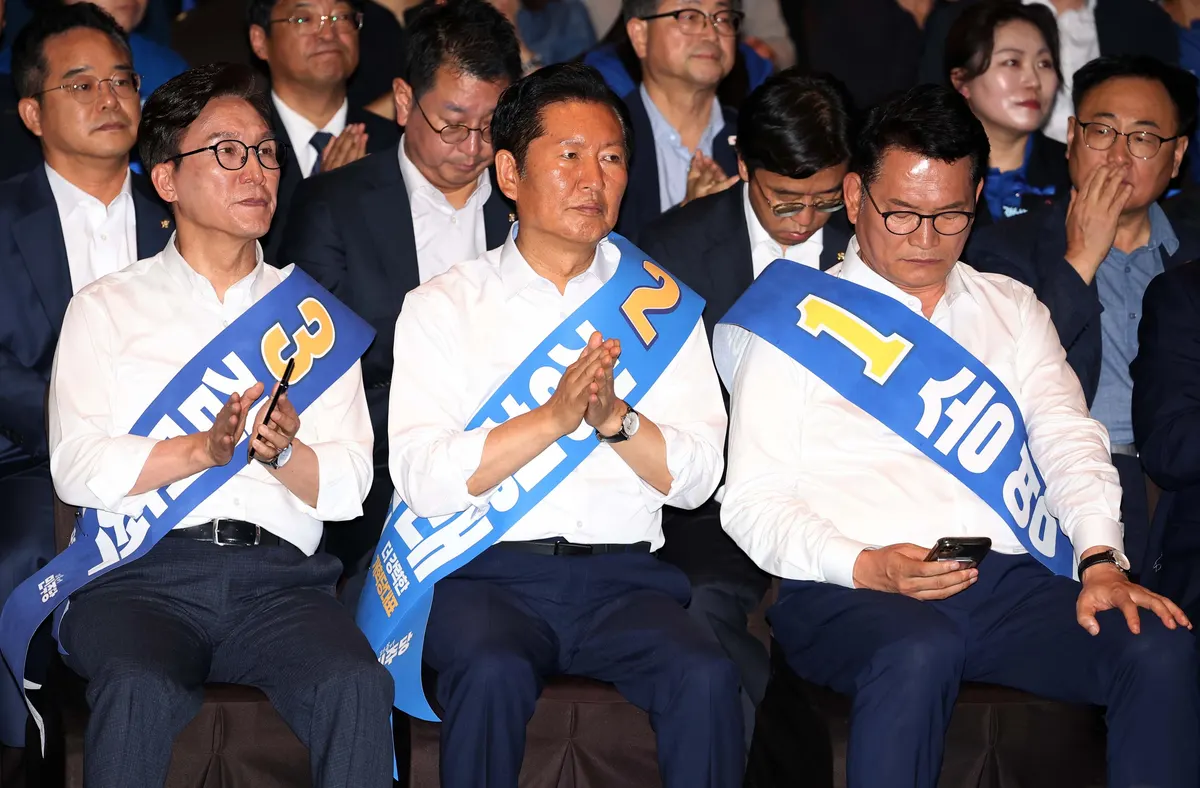 민주당 전당대회, 정청래-김민석 후보 간 격돌